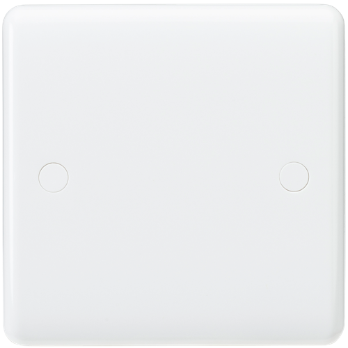 Knightsbridge CU8350 1 Gang Blank Plate White Moulded