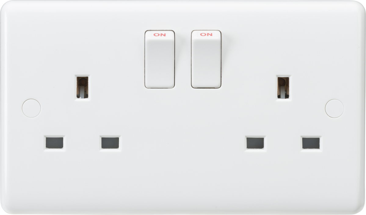 Knightsbridge CU9000S 2 Gang 13A SP Switched Socket