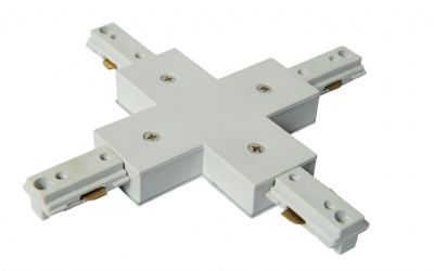 Forum CUL-21649 White Track X Live End Connector 240V