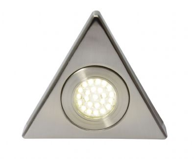 Forum CUL-25219 Fonte 1.5W LED Triangular Satin Nickel Under Cabinet Light 6000K