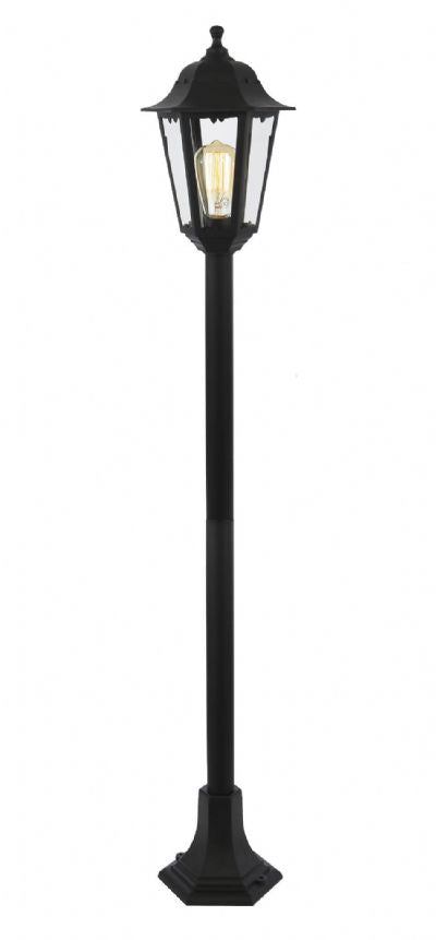 Forum CZ-25148-BLK Bianca E27 Black Tall Post Lantern Black IP44