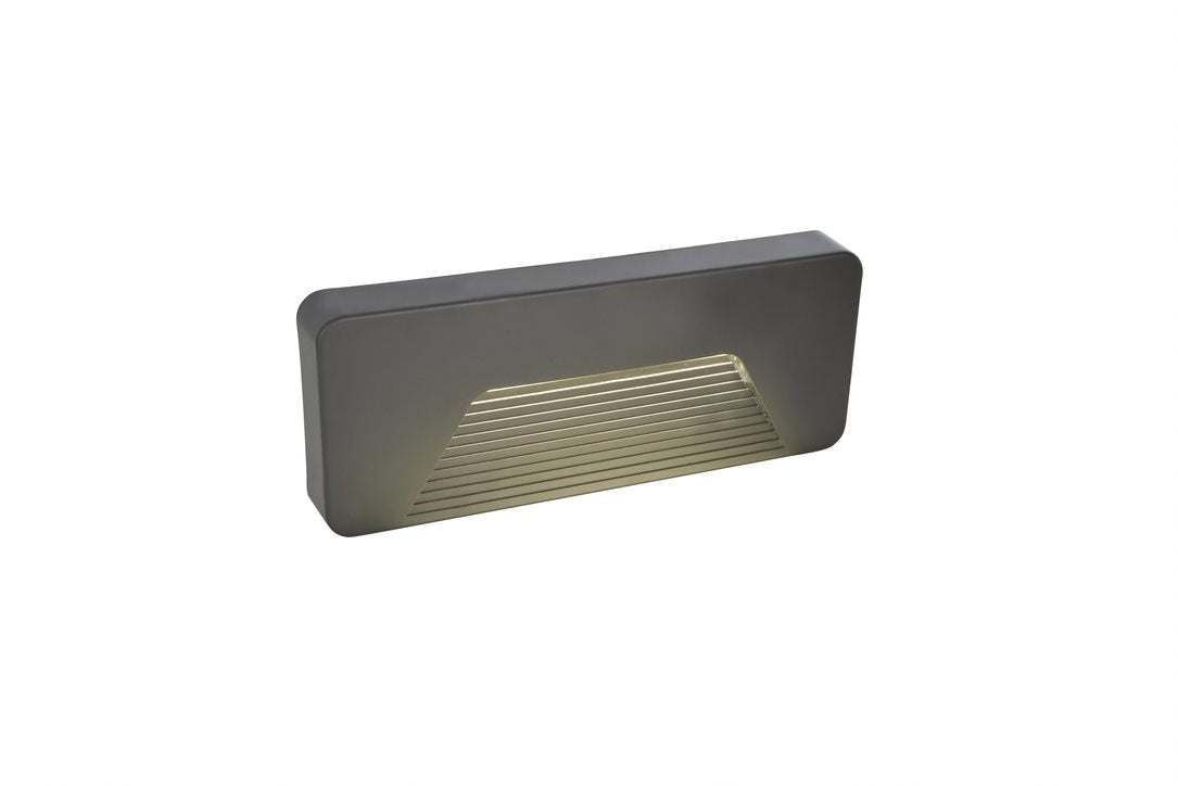 Forum CZ-29192-ATR Breez 3W LED Surface Louvred Anthracite Brick / Guide Light IP65