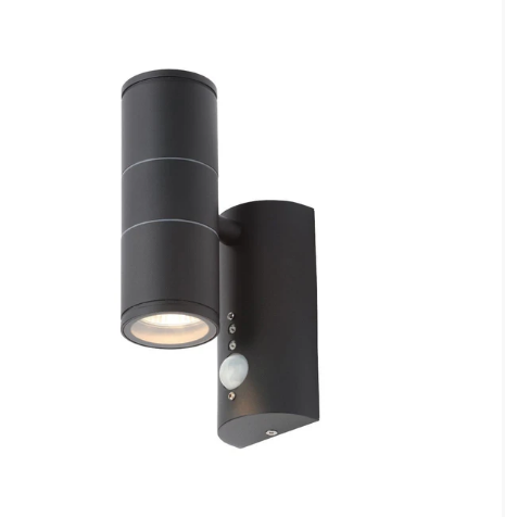 Forum CZ-29319-ANTH Islay GU10 Up / Down PIR Wall Light Anthractite IP44