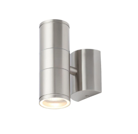 Forum CZ-29320-SST Islay GU10 Up / Down Wall Light Stainless Steel IP44