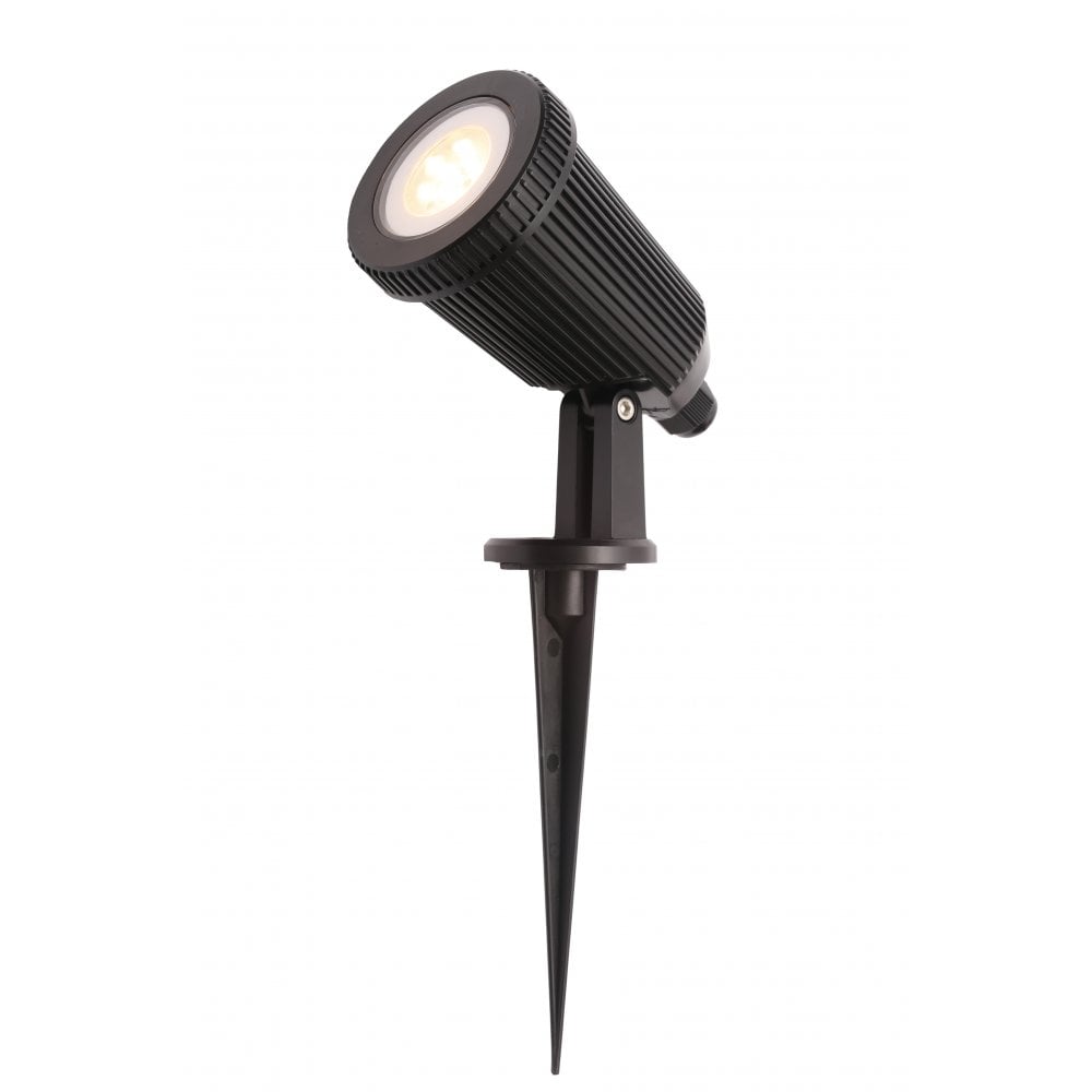 Forum CZ-31806-BLK Wells GU10 Black Spike / Ground Light IP65