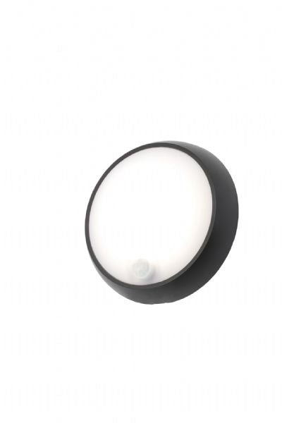 Forum CZ-33397-BLK Cano 8W LED Round PIR Bulkhead 4000K IP65