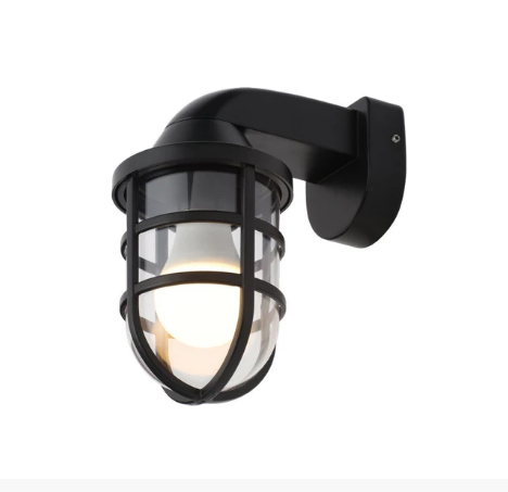 Forum CZ-35742-BLK Jura E27 Wall Lantern Black