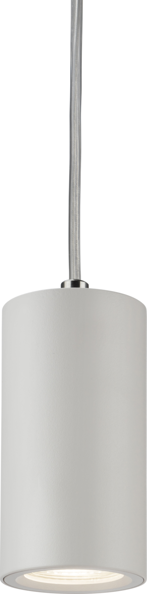 Knightsbridge DAA1FRW E27 Short Fixed Circular Pendant White