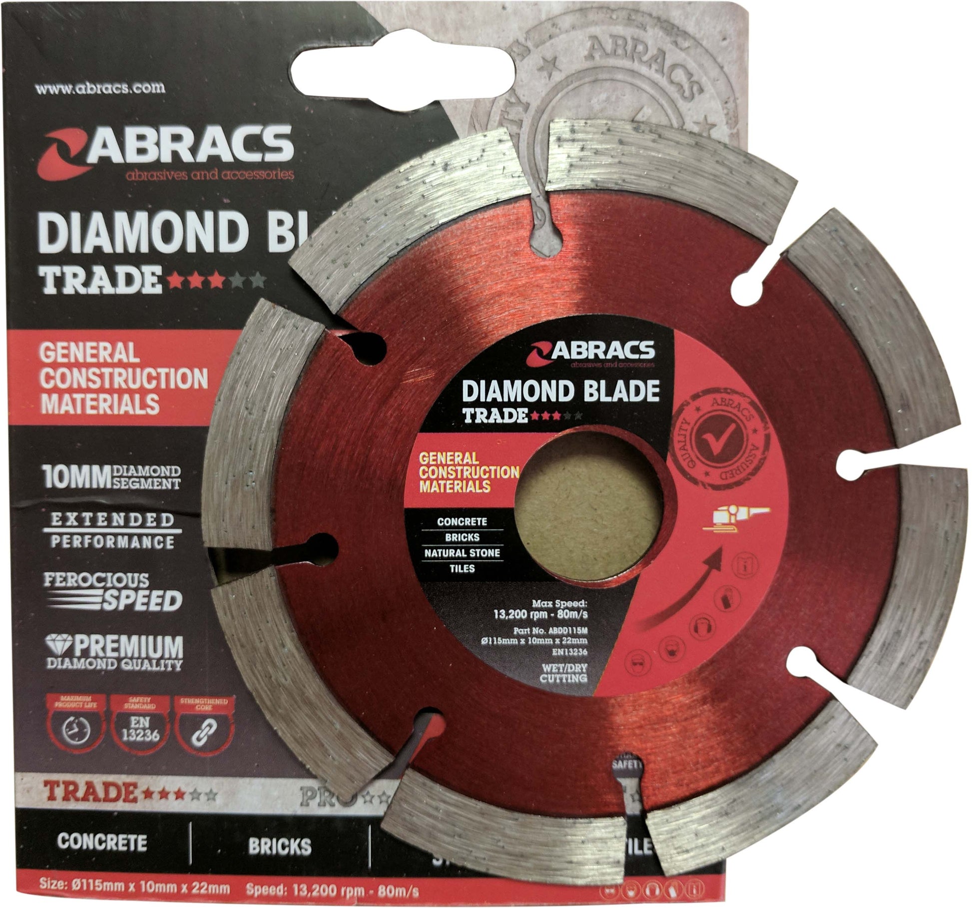 Deligo DB1220 12'' 20mm Bore Diamond Blade Cutting Disc