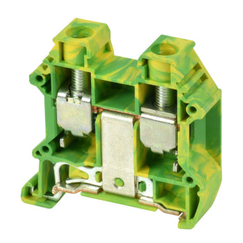 Switchtec DK16N-PE Dinkle 16mm Din Rail Earth Terminal Green / Yellow