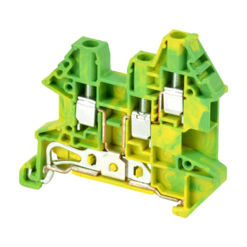 Switchtec DK2.5N-TN-PE Dinkle 2.5mm 3 Way Din Rail Earth Terminal Green / Yellow