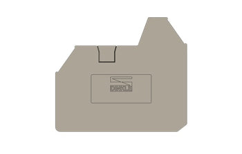 Switchtec DK6NC-TN Dinkle 6mm 3 Way Din Rail Terminal End Cover Grey