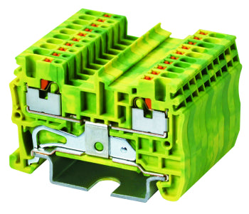 Switchtec DP1.5-PE Dinkle 1.5mm Din Rail Earth Terminal Green / Yellow