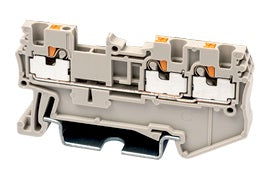 Switchtec DP1.5-TN Dinkle 1.5mm 3 Way Din Rail Terminal Grey