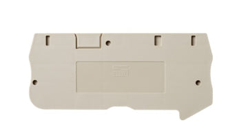 Switchtec DP1.5C-TN Dinkle 1.5mm 3 Way Din Rail Terminal End Cover Grey