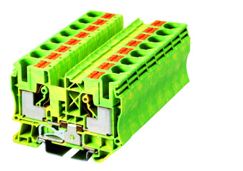 Switchtec DP10-PE Dinkle 10mm Din Rail Earth Terminal Green / Yellow