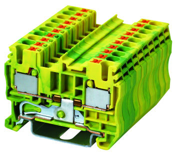 Switchtec DP2.5-PE Dinkle 2.5mm Din Rail Earth Terminal Green / Yellow