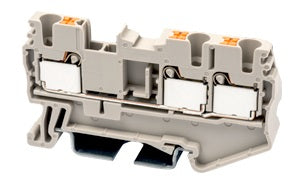 Switchtec DP2.5-TN Dinkle 2.5mm 3 Way Din Rail Terminal Grey