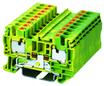 Switchtec DP4-PE Dinkle 4mm Din Rail Earth Terminal Green / Yellow