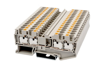 Switchtec DP4-TR Dinkle 4mm 4 Way Din Rail Terminal Grey