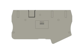 Switchtec DP6C-TN Dinkle 6mm 3 Way Din Rail Terminal End Cover Grey