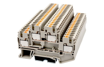 Switchtec DPP2.5 Dinkle 2.5mm Double Level Din Rail Terminal Grey