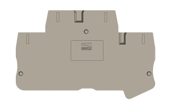 Switchtec DPP2.5C Dinkle 2.5mm Double Level Din Rail Terminal End Cover Grey