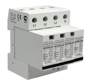 Switchtec DS134VGS-230 Citel Type 1+2+3 50KA 3 Phase+N TNS/TN-C-S Surge Protection Device