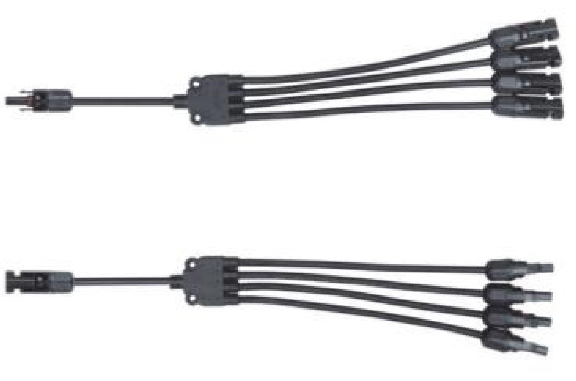 Deligo DSY4 Y4 Solar Branch Connector Set Black