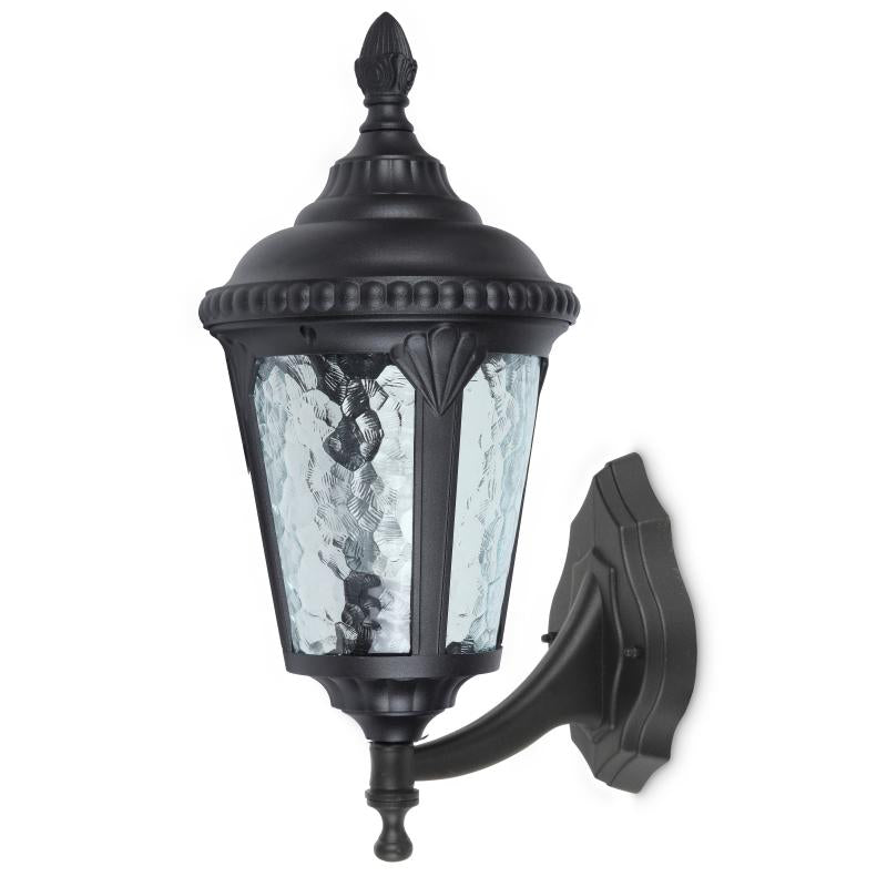 Kosnic DARB-BLK Darwin E27 Bottom Arm Wall Lantern Black