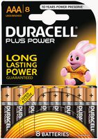 Duracell Plus MN2400B8 AAA Battery 8 Pack