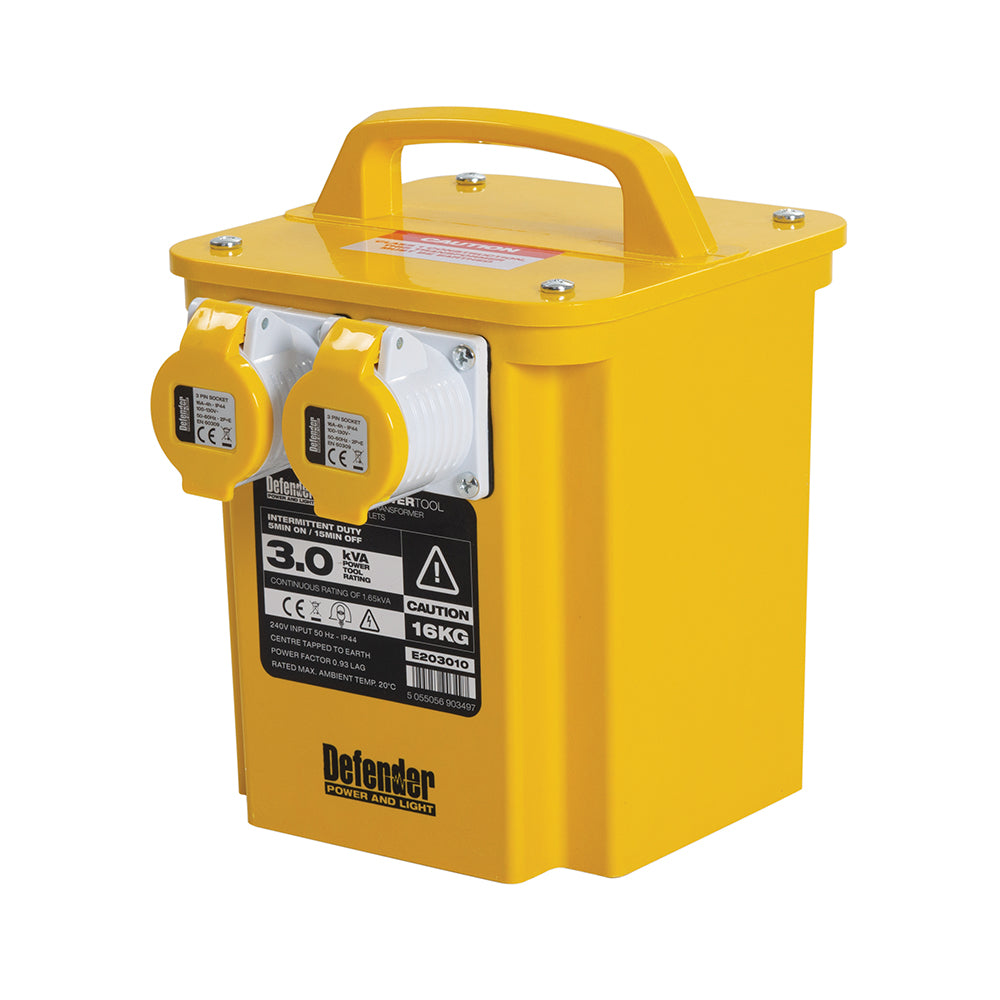 Defender E203010 3kVA 16A Portable Transformer