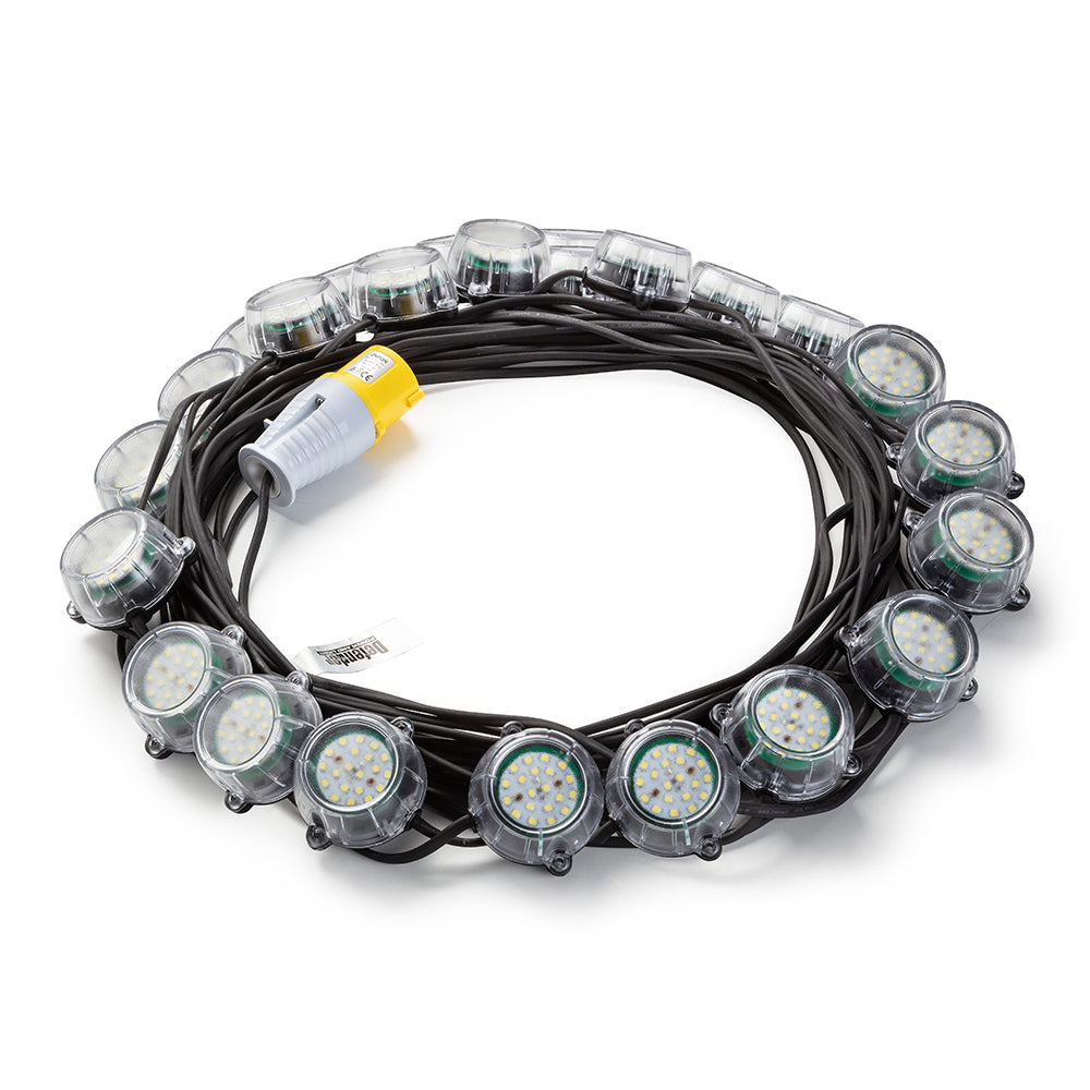 Defender E89355 120W LED 110V Heavy Duty Encapsulated Festoon String Lights 50m