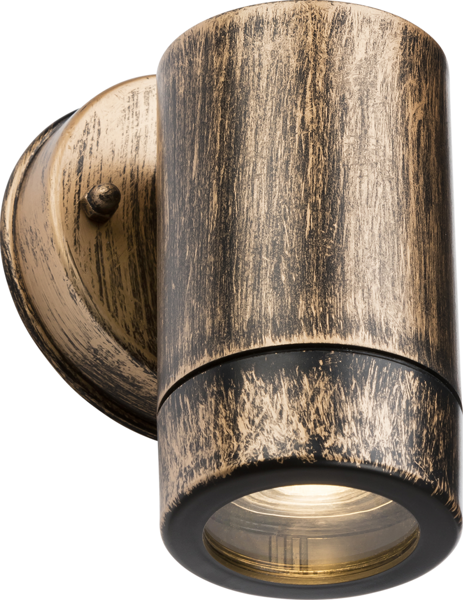 Knightsbridge EA1BB GU10 Wall Light IP54 Brushed Brass