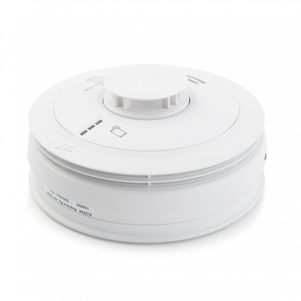 Aico EI3024 Multi Sensor Heat and Optical Smoke Alarm with 10 Year Rechargable Lithium Battery