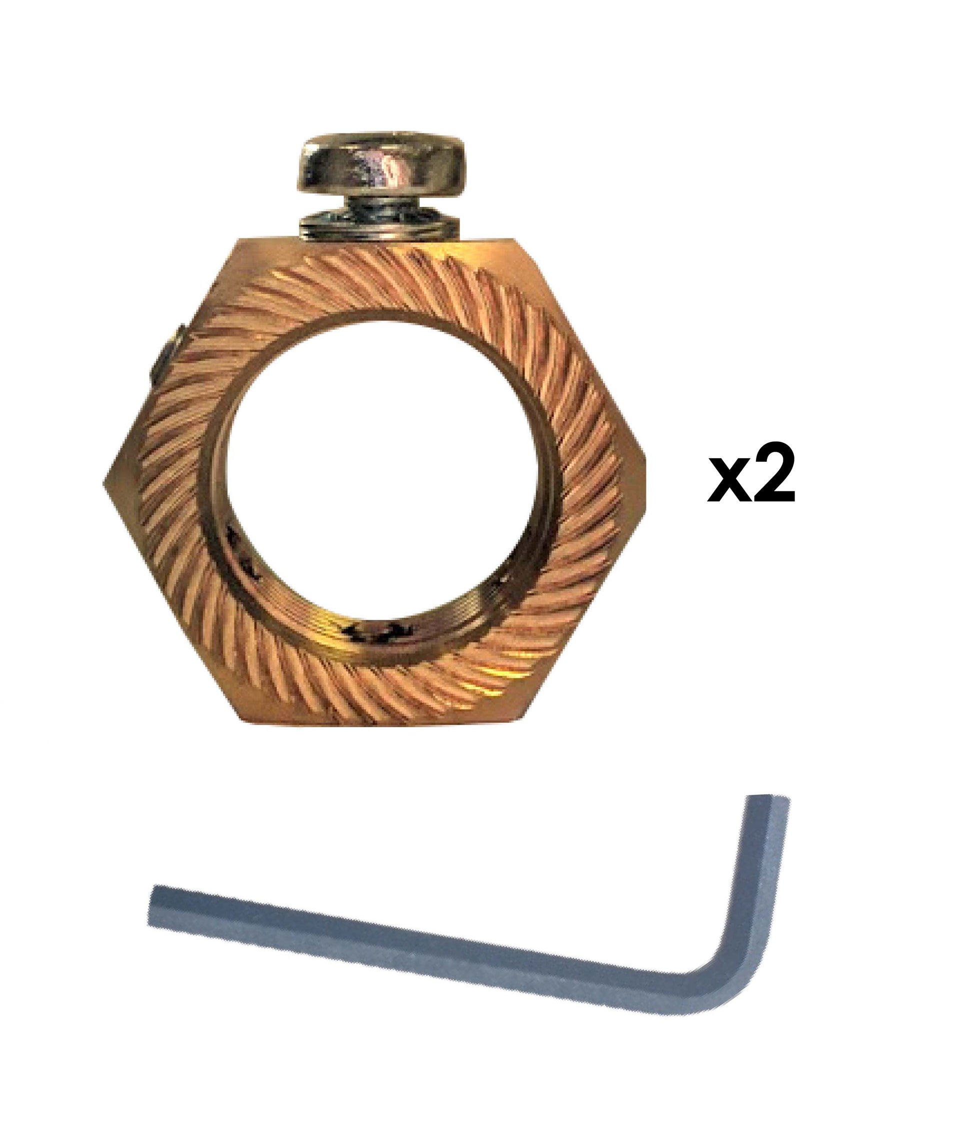 Deligo EN20 20mm Brass Earthing Nut