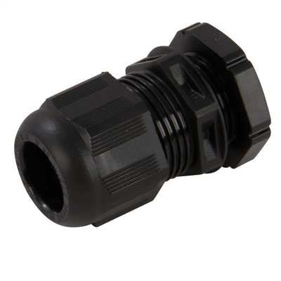 Wiska 25mm Black Stuffing Gland 9-14mm with Locknut