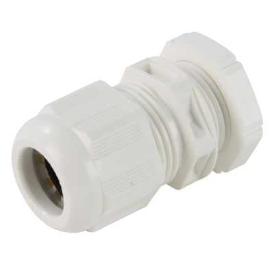 Wiska 25mm White Stuffing Gland 9-14mm with Locknut