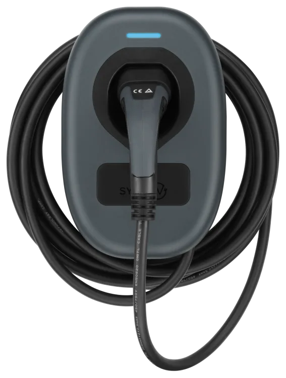 SyncEV EVWC2T7G-01 7.4KW Single Phase Mode 2 Tethered EV Charger with Wi-Fi + Ethernet and 7.5m Cable