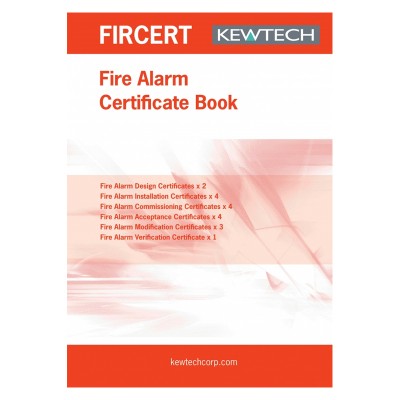 Kewtech FIRCERT Fire Alarm Certification Book