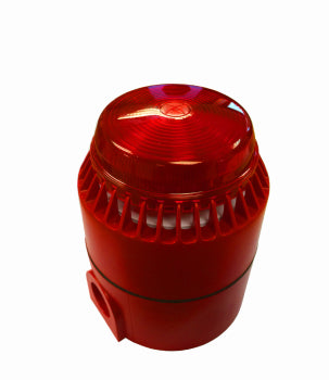 Switchtec FL/RL/R/D/SEP/SW SCL Stridor 18-28V DC Red Sounder and Red Xenon Beacon IP65