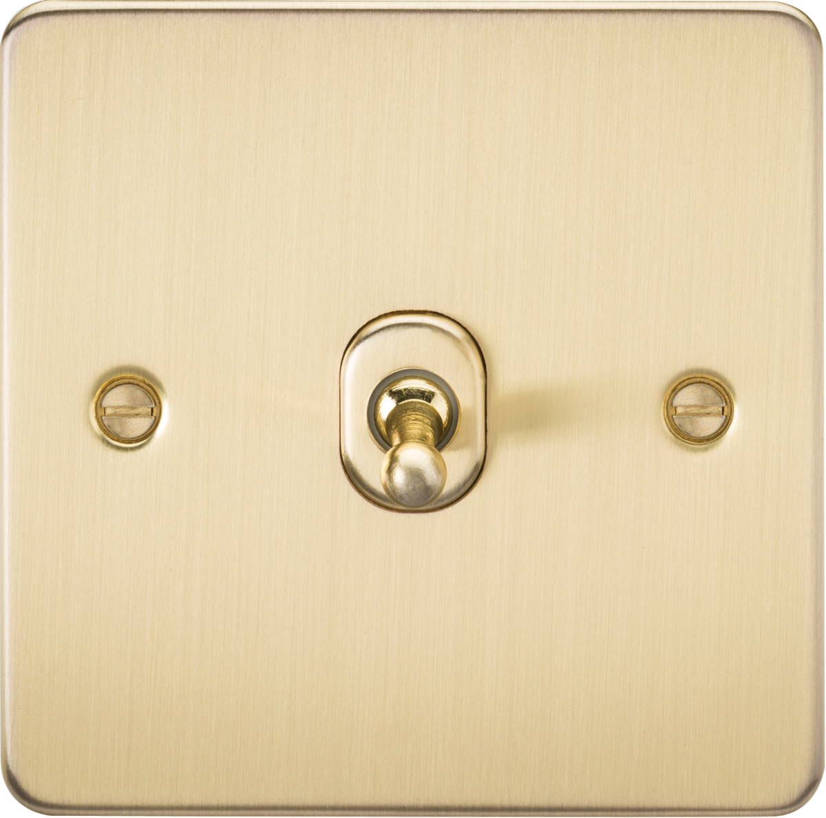 Knightsbridge FP1TOGBB 1 Gang 2 Way Toggle Switch Brushed Brass