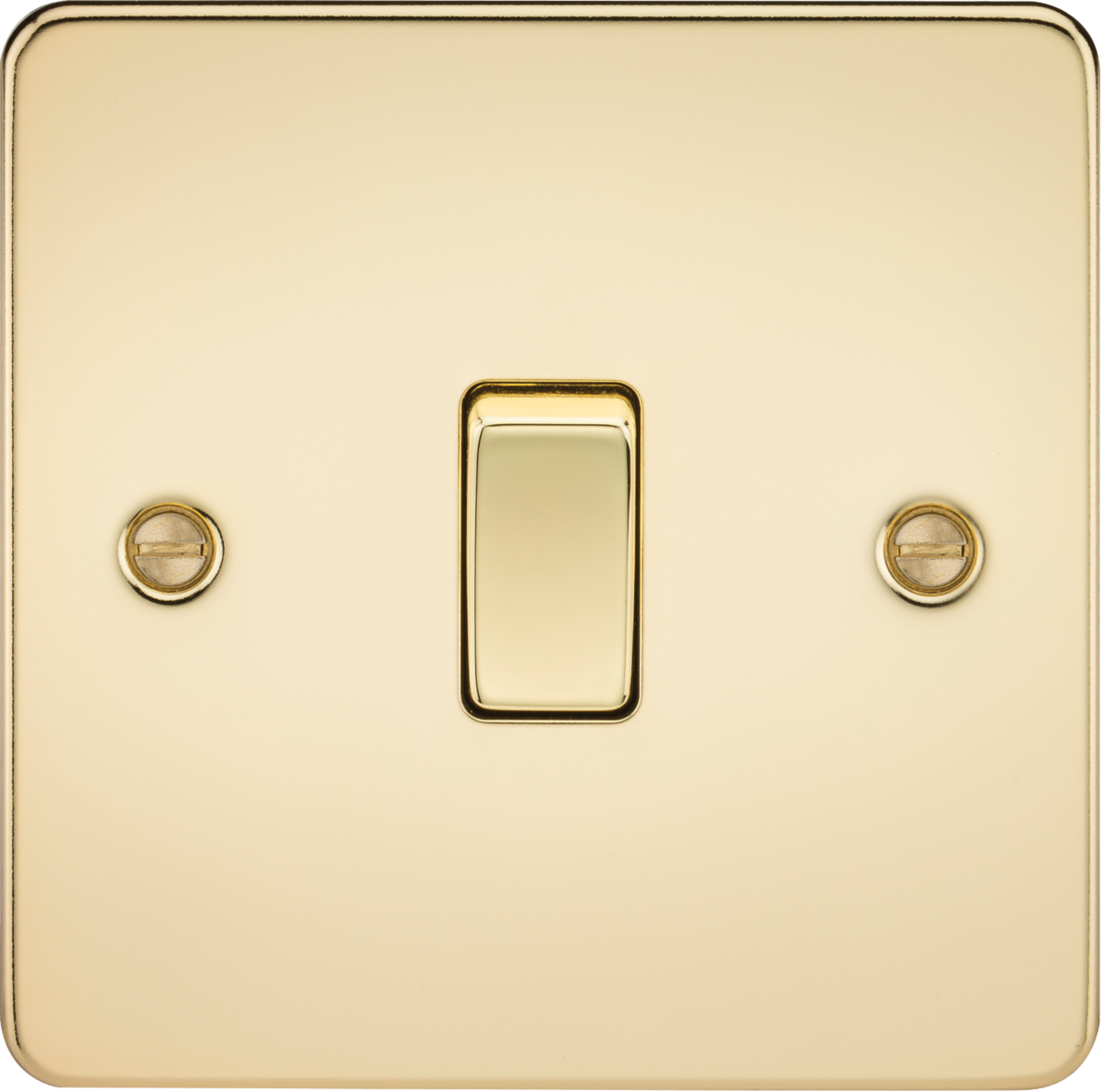 Knightsbridge FP8341PB 1 Gang 20A DP Switch Polished Brass