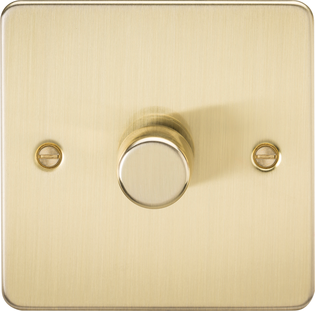 Knightsbridge FP2181BB 1 Gang 2 Way 200W Dimmer Brushed Brass