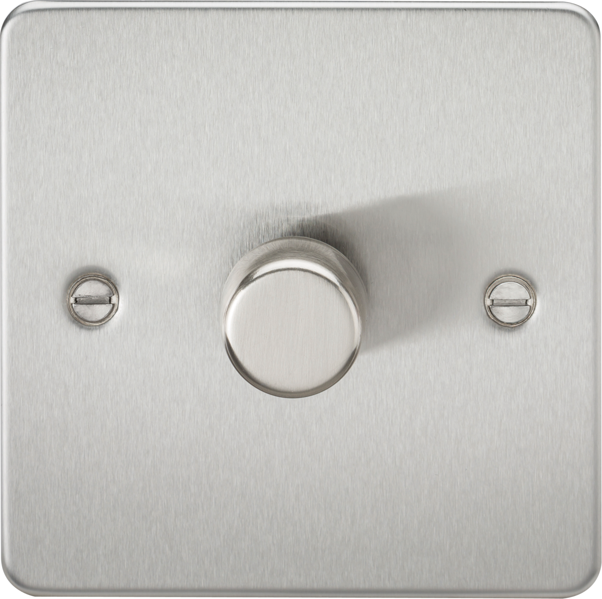 Knightsbridge FP2181BC 1 Gang 2 Way 200W Dimmer Brushed Chrome