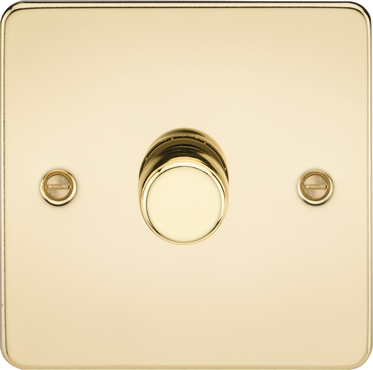 Knightsbridge FP2181PB 1 Gang 2 Way 200W Dimmer Polished Brass