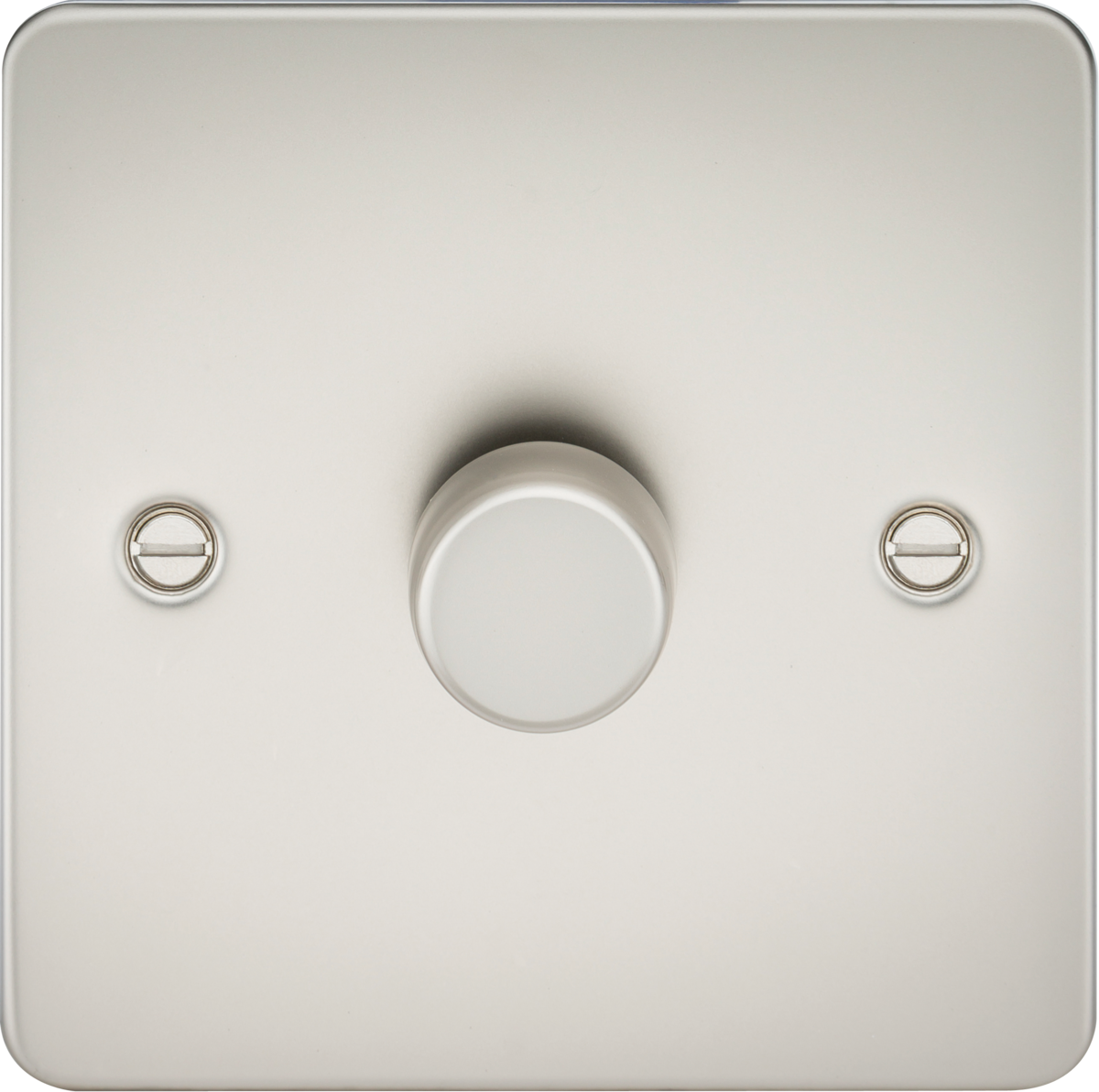 Knightsbridge FP2191PL 1 Gang 2 Way 150W LED Dimmer Matt Pearl