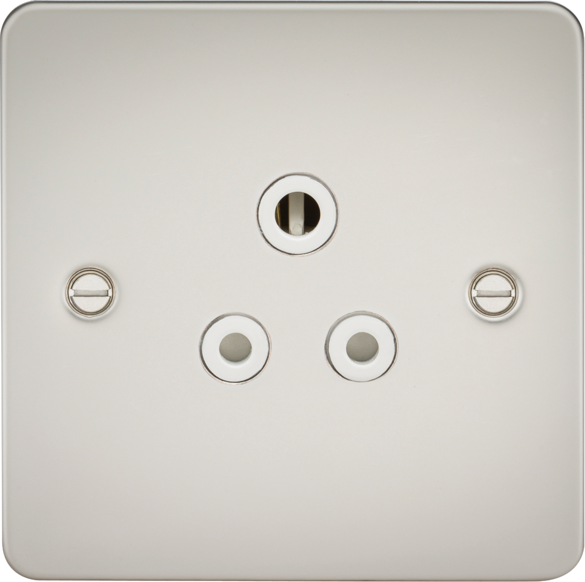 Knightsbridge FP5APLW 1 Gang 5A Unswitched Socket Matt Pearl White Insert