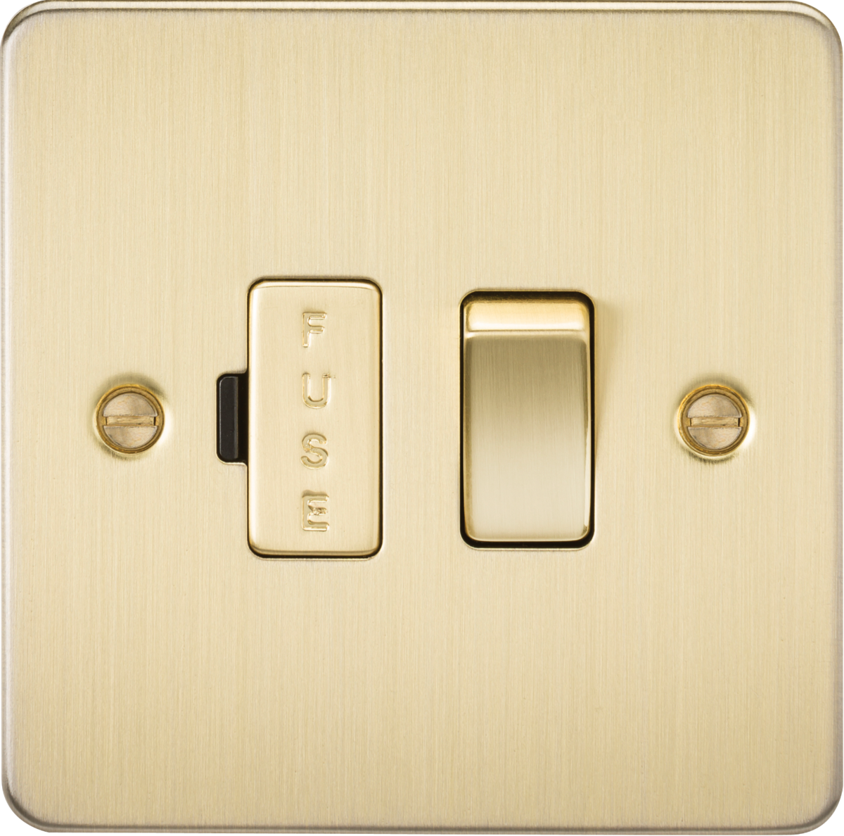 Knightsbridge FP6300BB 13A DP Switched Spur Brushed Brass