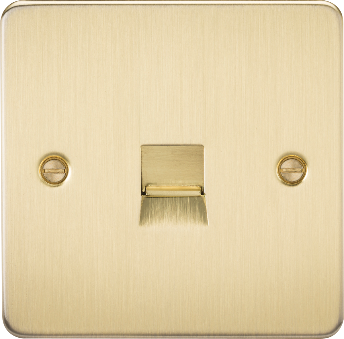 Knightsbridge FP7300BB 1 Gang Master Telephone Socket Brushed Brass